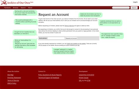 ao3 register|Invite Requests .